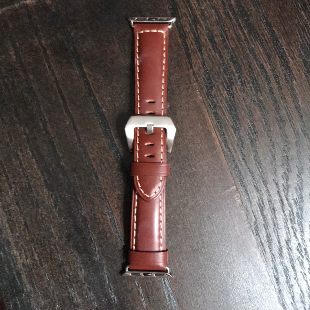 Brown leather apple watch band 38mm